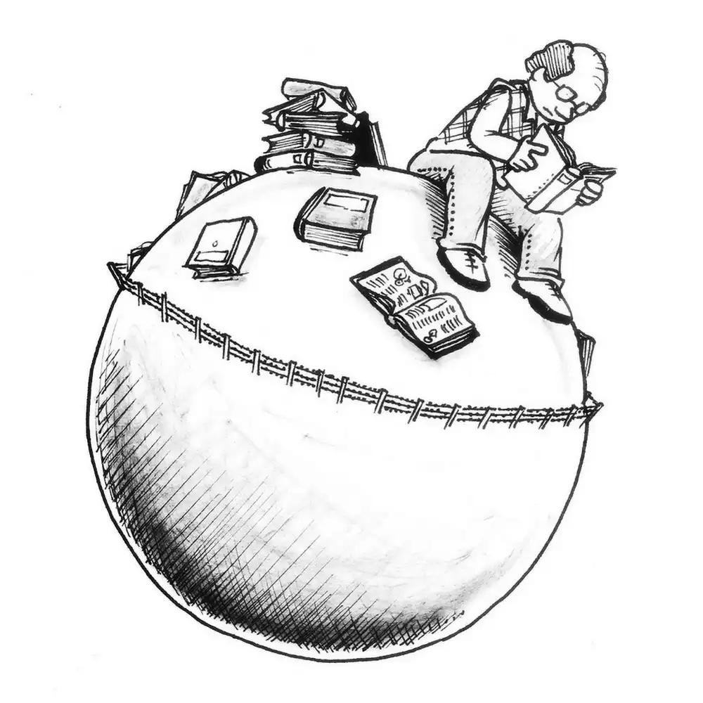 Ilustración «Principito Lector» de HacheComics