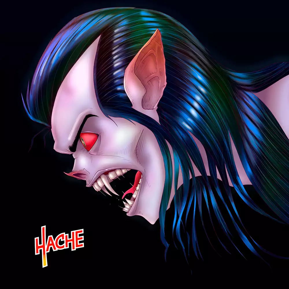 Ilustración «Morbius» de HacheComics