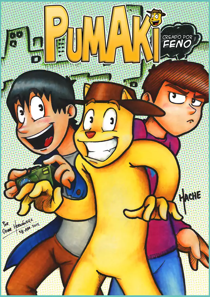 Ilustración «Pumaki Anthology» de HacheComics