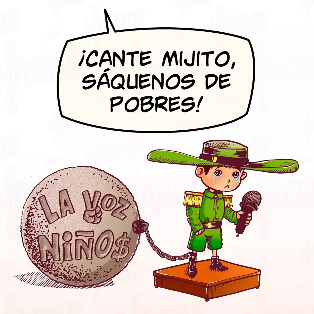Ilustración «La Voz Niños» de HacheComics
