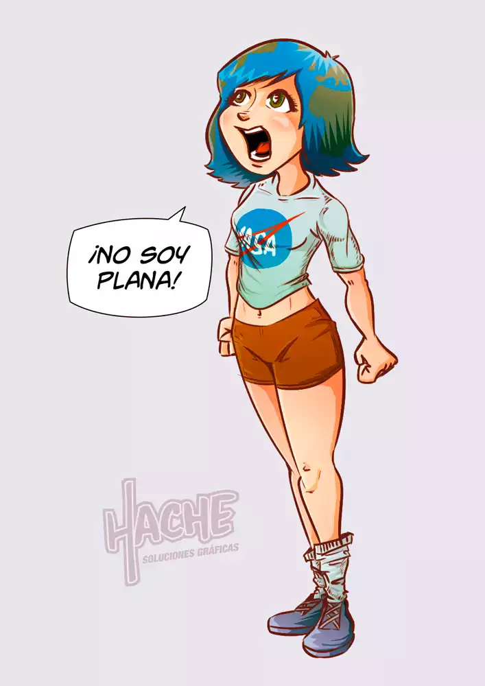 Ilustración «Tierra Chan» de HacheComics
