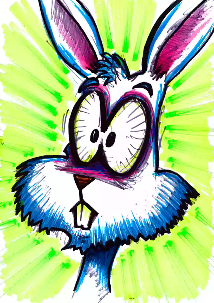 Ilustración «Conejo» de HacheComics