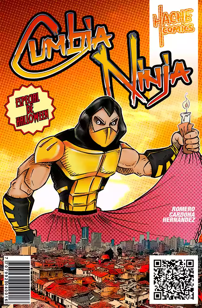 Ilustración «Cumbia Ninja» de HacheComics