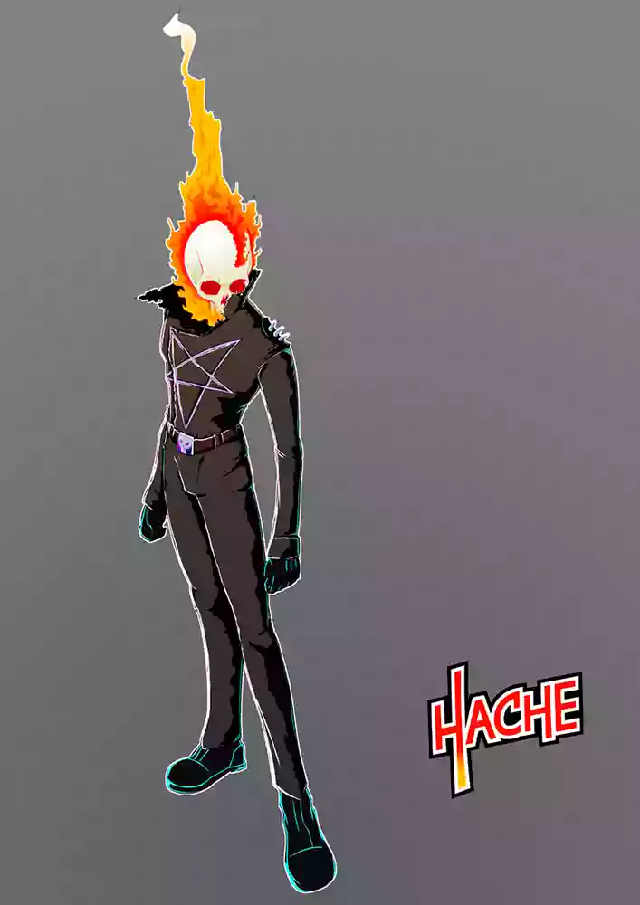 Ilustración «Ghost Rider» de HacheComics
