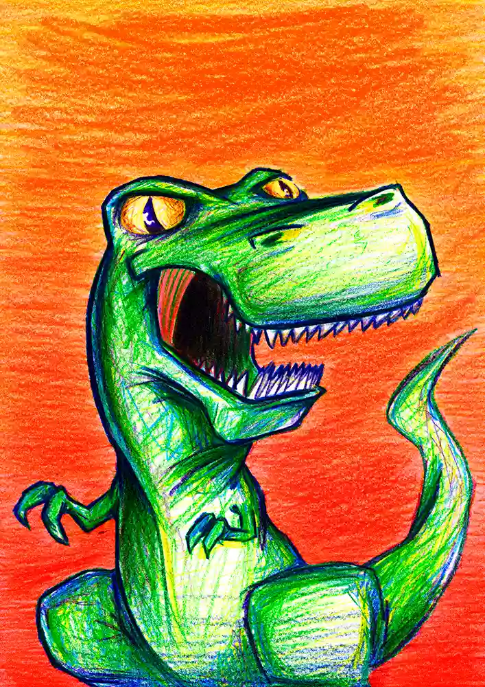 Ilustración «Rex Color» de HacheComics